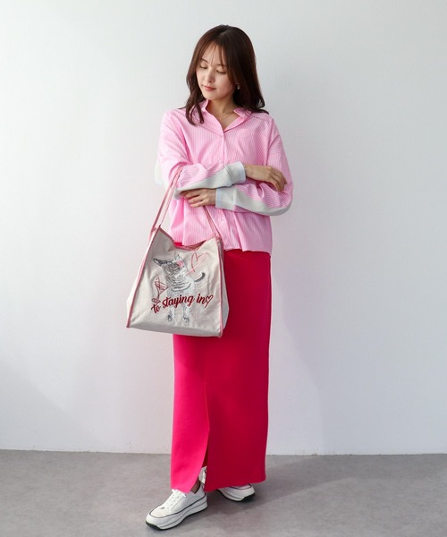 Three Four Time（ｽﾘｰﾌｫｰﾀｲﾑ）の「アニマル刺繍トート（トートバッグ・レディース・ベージュ/イエロー/ブルー・FREE）」の8枚目の写真