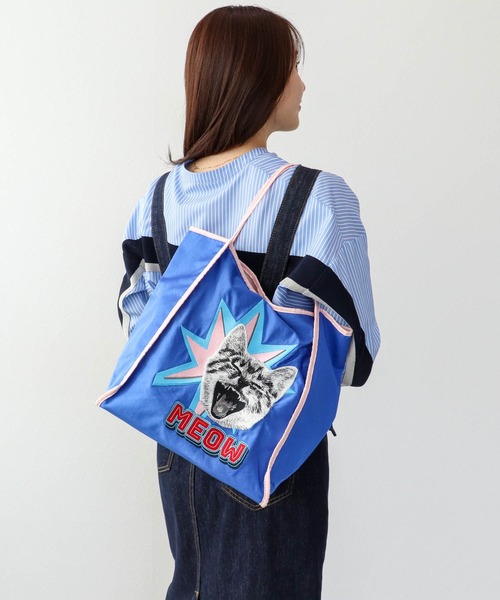 Three Four Time（ｽﾘｰﾌｫｰﾀｲﾑ）の「アニマル刺繍トート（トートバッグ・レディース・ベージュ/イエロー/ブルー・FREE）」の10枚目の写真