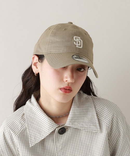 RAGEBLUE（レイジブルー）の「【NEW ERA/ニューエラ】9TWENTY COTLIN（キャップ・レディース・アイボリー/ピンク/ブラウン・FREE）」の2枚目の写真