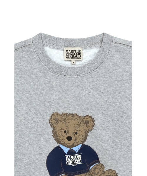MARITHE + FRANCOIS GIRBAUD(マリテフランソワジルボー)の「DOODLE BEAR SWEATSHIRT(スウェット・レディース・ヘザーグレー/ネイビー・LARGE/MEDIUM/SMALL)」の9枚目の写真