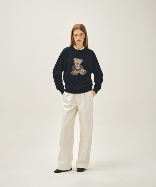 MARITHE + FRANCOIS GIRBAUD(マリテフランソワジルボー)の「DOODLE BEAR SWEATSHIRT(スウェット・レディース・ヘザーグレー/ネイビー・LARGE/MEDIUM/SMALL)」の12枚目の写真