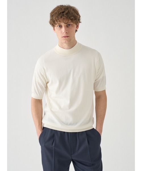 Mockneck полурукав коттоннит футболка T-shirt
