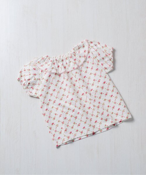 Boribon(ボリボン)の「【リンク】スワン・ローズガーデン総柄Tシャツ(Tシャツ/カットソー・キッズ・ブルー/ピンク/レッド・80/90/100/110/120)」の3枚目の写真