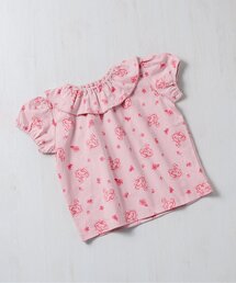 Boribon（ボリボン）の「【リンク】スワン・ローズガーデン総柄Tシャツ（Tシャツ/カットソー）」