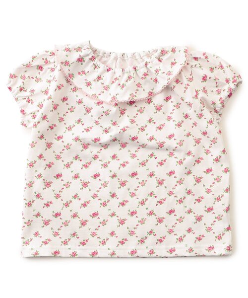 Boribon(ボリボン)の「【リンク】スワン・ローズガーデン総柄Tシャツ(Tシャツ/カットソー・キッズ・ブルー/ピンク/レッド・80/90/100/110/120)」の11枚目の写真