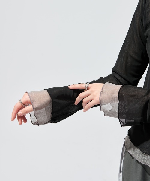 Ellno de Mavie(エルノデメヴィ)の「リバーシブルメロウシアートップス(Tシャツ/カットソー・レディース・ブラック/ブルー・FREE)」の11枚目の写真