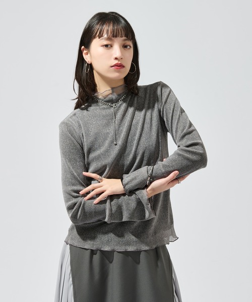 Ellno de Mavie(エルノデメヴィ)の「リバーシブルメロウシアートップス(Tシャツ/カットソー・レディース・ブラック/ブルー・FREE)」の18枚目の写真