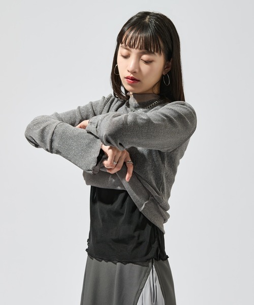 Ellno de Mavie(エルノデメヴィ)の「リバーシブルメロウシアートップス(Tシャツ/カットソー・レディース・ブラック/ブルー・FREE)」の16枚目の写真