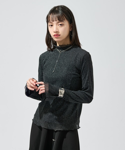 Ellno de Mavie(エルノデメヴィ)の「リバーシブルメロウシアートップス(Tシャツ/カットソー・レディース・ブラック/ブルー・FREE)」の5枚目の写真
