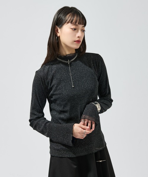 Ellno de Mavie(エルノデメヴィ)の「リバーシブルメロウシアートップス(Tシャツ/カットソー・レディース・ブラック/ブルー・FREE)」の6枚目の写真