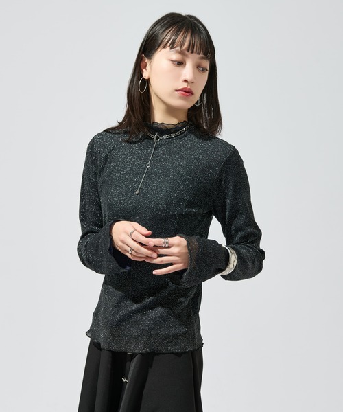 Ellno de Mavie(エルノデメヴィ)の「リバーシブルメロウシアートップス(Tシャツ/カットソー・レディース・ブラック/ブルー・FREE)」の7枚目の写真