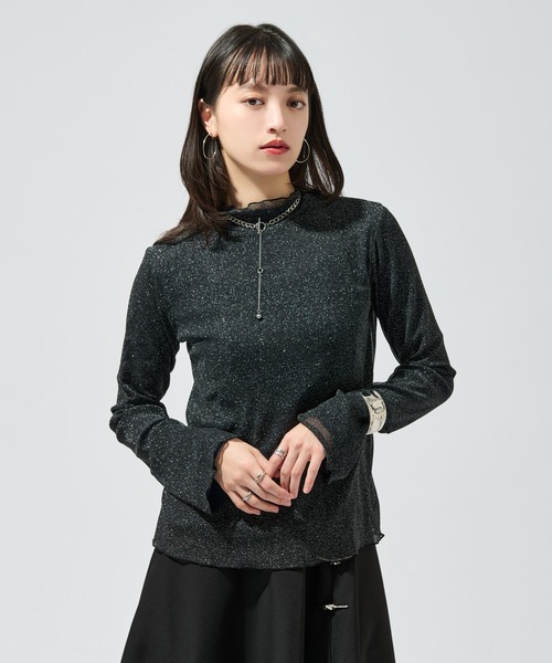 Ellno de Mavie(エルノデメヴィ)の「リバーシブルメロウシアートップス(Tシャツ/カットソー・レディース・ブラック/ブルー・FREE)」の8枚目の写真