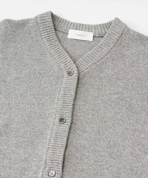 かぐれ（カグレ）の「ドライコットンVネックカーディガン（ニット/セーター・レディース・チャコールグレー/グレー・FREE）」の11枚目の写真