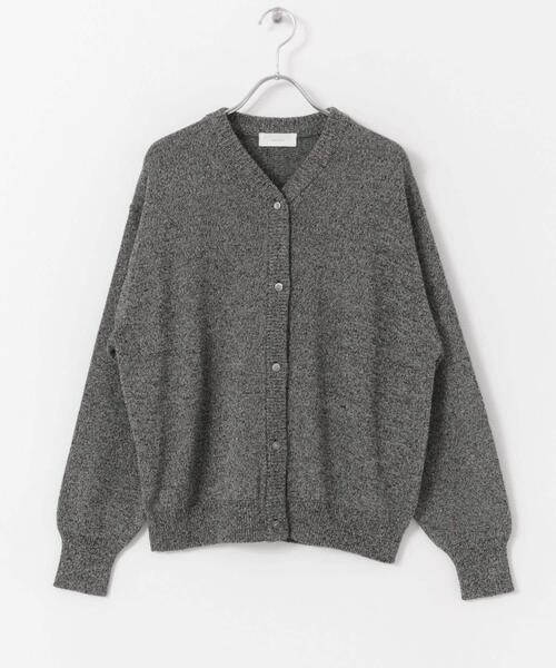 かぐれ（カグレ）の「ドライコットンVネックカーディガン（ニット/セーター・レディース・チャコールグレー/グレー・FREE）」の19枚目の写真