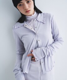 CODE A（コードエー）の「edge－fit ribbed cardigan（カーディガン/ボレロ）」