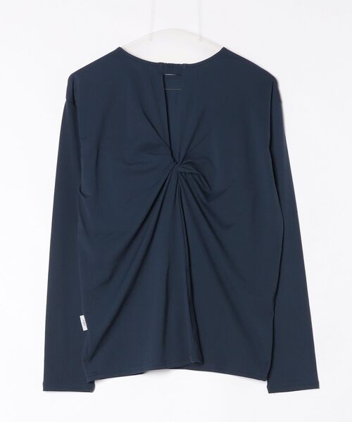 Julier Yoga and Relax（ジュリエヨガアンドリラックス）の「Julier ライトプライム バッククロスプルオーバー（Tシャツ/カットソー・レディース・ホワイト/ネイビー/チャコール/ラベンダー・FREE）」の22枚目の写真