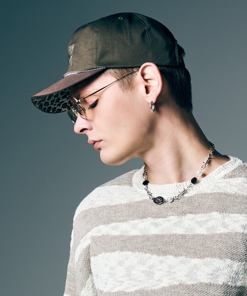 glamb（グラム）の「Leopard Brim Cap / レオパードブリムキャップ（ニットキャップ/ビーニー・メンズ・ブラウン/ブラック・FREE）」の8枚目の写真