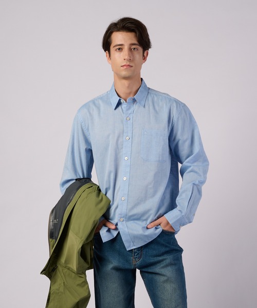 コットンリネン 長袖 シャツ（シャツ/ブラウス）｜Eddie Bauer