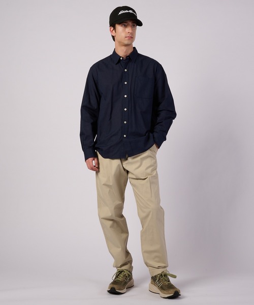Eddie Bauer(エディーバウアー)の「コットンリネン 長袖 シャツ(シャツ/ブラウス・メンズ・ブルー/ホワイト/ネイビー・S/XXL/XL/L/M)」の7枚目の写真