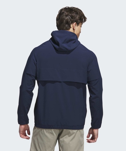 adidas(アディダス)の「ゴートゥー フルジップ ウインドブレーカー【adidas Golf/アディダスゴルフ】(ブルゾン・メンズ・ベージュ/ネイビー・SMALL/MEDIUM/XX-LARGE/3XL/LARGE/X-LARGE)」の8枚目の写真