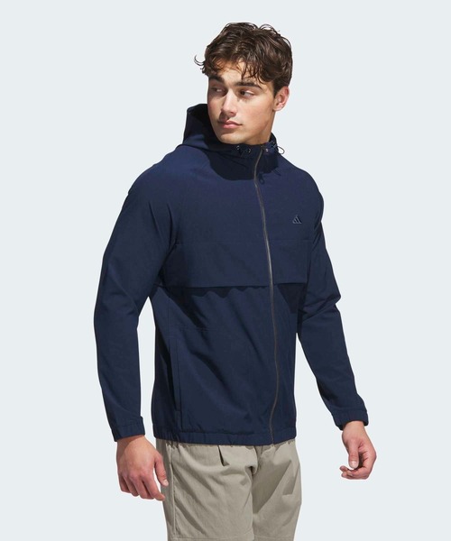 adidas(アディダス)の「ゴートゥー フルジップ ウインドブレーカー【adidas Golf/アディダスゴルフ】(ブルゾン・メンズ・ベージュ/ネイビー・SMALL/MEDIUM/XX-LARGE/3XL/LARGE/X-LARGE)」の7枚目の写真