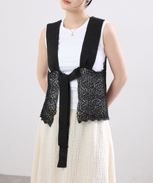 IENA（イエナ）の「enrica/エンリカ レースガラKNIT ニット KNIT225（ニット/セーター）」