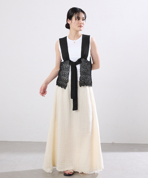 enrica/エンリカ レースガラKNIT ニット KNIT225（ニット/セーター 