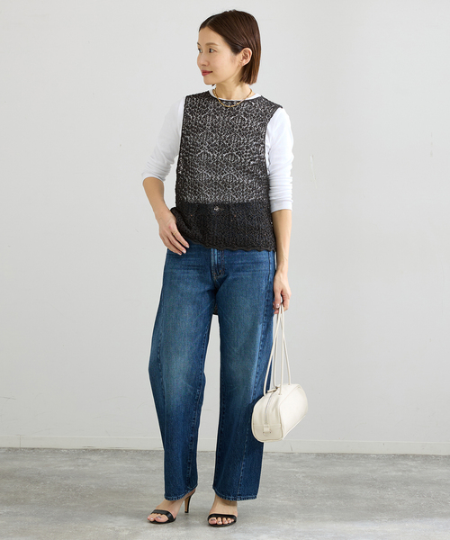 enrica/エンリカ レースガラKNIT ニット KNIT225（ニット/セーター