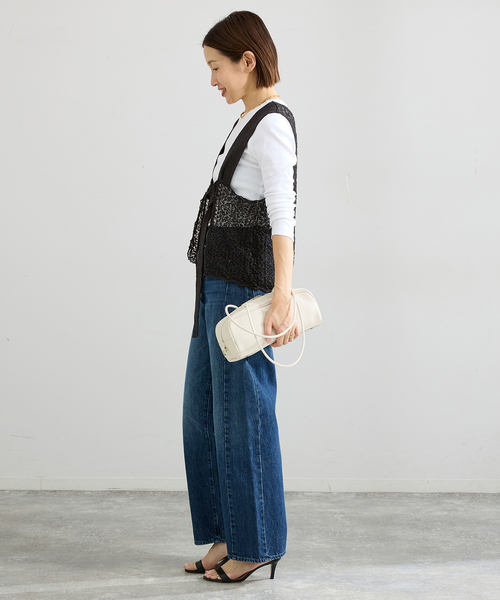 IENA（イエナ）の「enrica/エンリカ レースガラKNIT ニット KNIT225（ニット/セーター・レディース・グレー/ブラック・FREE）」の7枚目の写真
