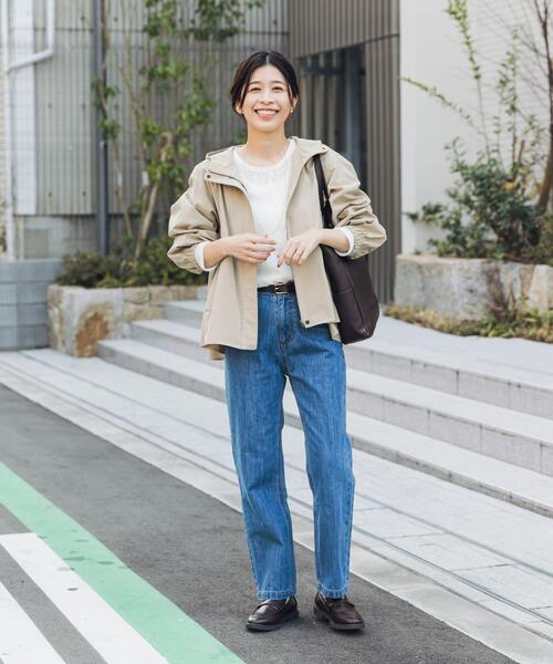 URBAN RESEARCH DOORS（アーバンリサーチドアーズ）の「撥水バックギャザーフードジャケット（その他アウター・レディース・ベージュ系その他/ネイビー/ベージュ・FREE）」の9枚目の写真