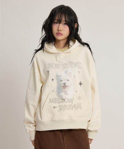 WaiKei（ワイケイ）の「メロウドリーム クラウドフードパーカー アイボリー（パーカー・レディース・その他・1/2）」の2枚目の写真