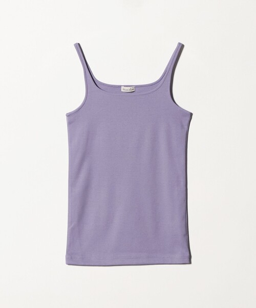 Steven Alan（スティーブンアラン）の「＜Steven Alan＞コットン フライス キャミ タンクトップ（タンクトップ・レディース・ナチュラル/パープル/ダークブラウン/グレー系・FREE）」の4枚目の写真