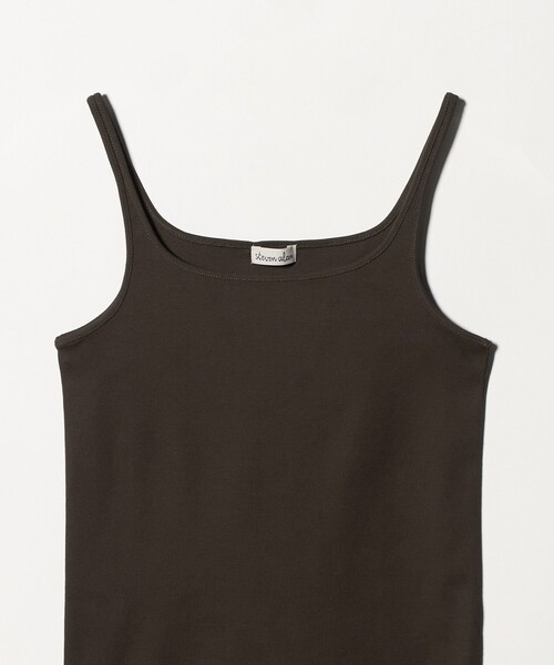 Steven Alan（スティーブンアラン）の「＜Steven Alan＞コットン フライス キャミ タンクトップ（タンクトップ・レディース・ナチュラル/パープル/ダークブラウン/グレー系・FREE）」の6枚目の写真
