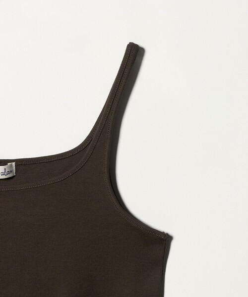 Steven Alan（スティーブンアラン）の「＜Steven Alan＞コットン フライス キャミ タンクトップ（タンクトップ・レディース・ナチュラル/パープル/ダークブラウン/グレー系・FREE）」の7枚目の写真