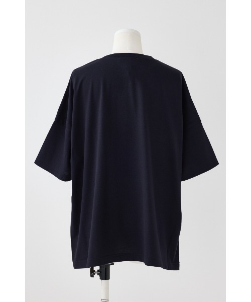 ENFOLD(エンフォルド)の「SLIT BIG T-SHIRT(Tシャツ/カットソー・レディース・ホワイト/イエロー/ダークネイビー・38)」の8枚目の写真