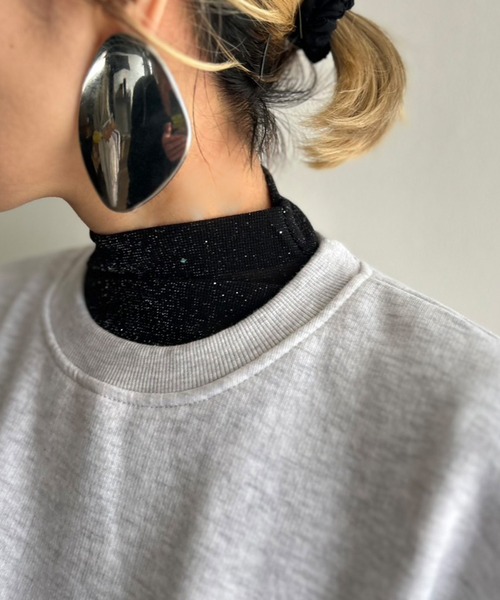 Kotoe（コトエ）の「プチハイネック ギャラクシーラメカットソー（Tシャツ/カットソー・レディース・ホワイト/ベージュ/ネイビー/ブラック・FREE）」の14枚目の写真