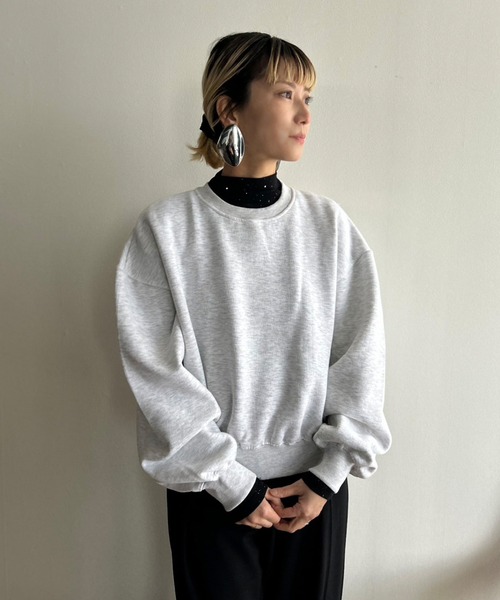 Kotoe（コトエ）の「プチハイネック ギャラクシーラメカットソー（Tシャツ/カットソー・レディース・ホワイト/ベージュ/ネイビー/ブラック・FREE）」の12枚目の写真