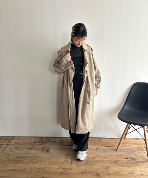 Kotoe（コトエ）の「プチハイネック ギャラクシーラメカットソー（Tシャツ/カットソー・レディース・ホワイト/ベージュ/ネイビー/ブラック・FREE）」の10枚目の写真