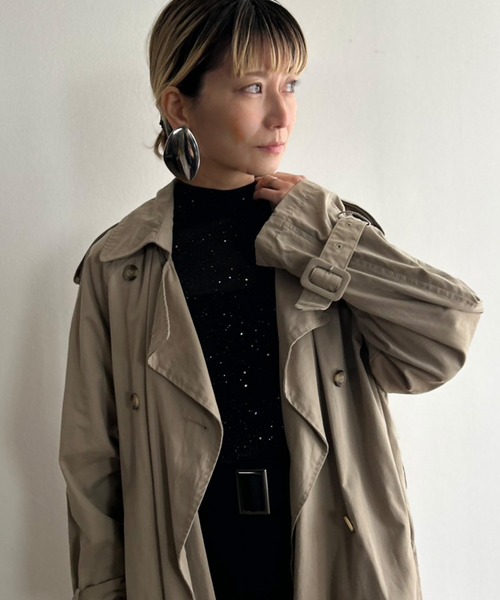 Kotoe（コトエ）の「プチハイネック ギャラクシーラメカットソー（Tシャツ/カットソー・レディース・ホワイト/ベージュ/ネイビー/ブラック・FREE）」の11枚目の写真