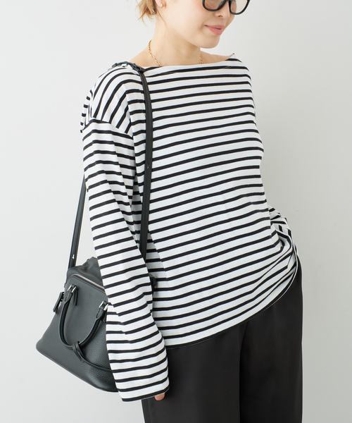 Deuxieme Classe（ドゥーズィエムクラス）の「*French Stripe Tシャツ（Tシャツ/カットソー・レディース・ホワイト・FREE）」の2枚目の写真