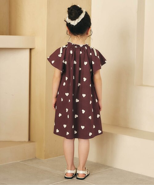 apres les cours(アプレレクール)の「【リンク】肩リボンフレアヒロインワンピース(ワンピース・キッズ・ブラウン/その他3/チェック/ストライプ・100/120/110/90/80/140/130)」の6枚目の写真