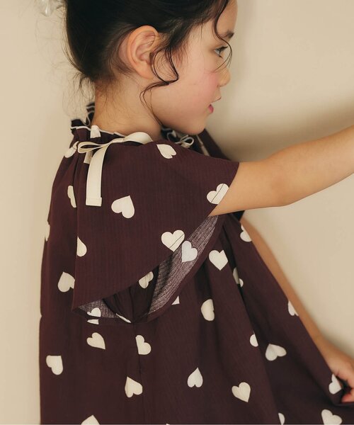 apres les cours(アプレレクール)の「【リンク】肩リボンフレアヒロインワンピース(ワンピース・キッズ・ブラウン/その他3/チェック/ストライプ・100/120/110/90/80/140/130)」の7枚目の写真