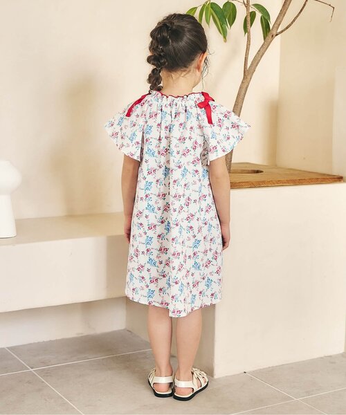 apres les cours(アプレレクール)の「【リンク】肩リボンフレアヒロインワンピース(ワンピース・キッズ・ブラウン/その他3/チェック/ストライプ・100/120/110/90/80/140/130)」の14枚目の写真