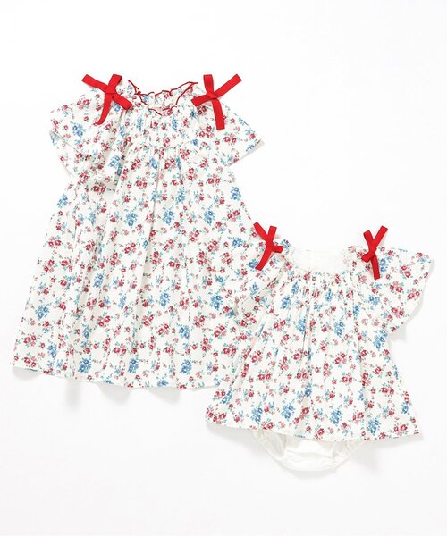 apres les cours(アプレレクール)の「【リンク】肩リボンフレアヒロインワンピース(ワンピース・キッズ・ブラウン/その他3/チェック/ストライプ・100/120/110/90/80/140/130)」の19枚目の写真