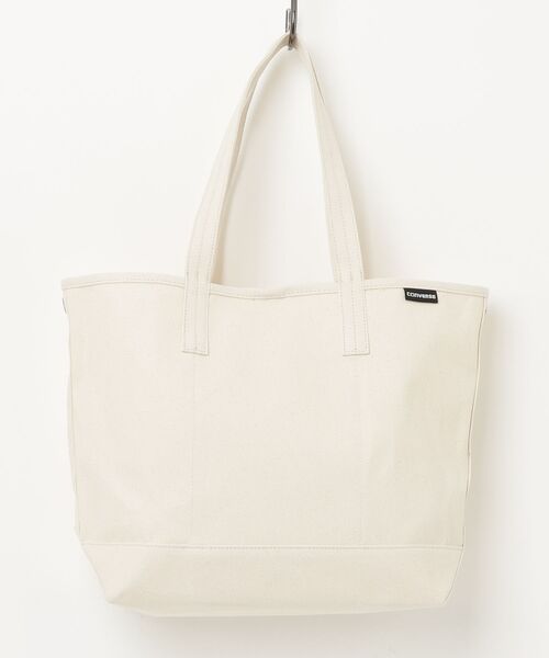 CONVERSE(コンバース)の「【CONVERSE/コンバース】AS CANVAS TOTE BAG M /キャンバスバッグM(トートバッグ・メンズ・カーキ/ブラック/グレー/オフホワイト/ベージュ/ネイビー・FREE)」の10枚目の写真