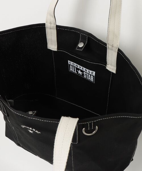 CONVERSE(コンバース)の「【CONVERSE/コンバース】AS CANVAS TOTE BAG M /キャンバスバッグM(トートバッグ・メンズ・カーキ/ブラック/グレー/オフホワイト/ベージュ/ネイビー・FREE)」の14枚目の写真