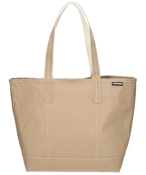 CONVERSE(コンバース)の「【CONVERSE/コンバース】AS CANVAS TOTE BAG M /キャンバスバッグM(トートバッグ・メンズ・カーキ/ブラック/グレー/オフホワイト/ベージュ/ネイビー・FREE)」の4枚目の写真