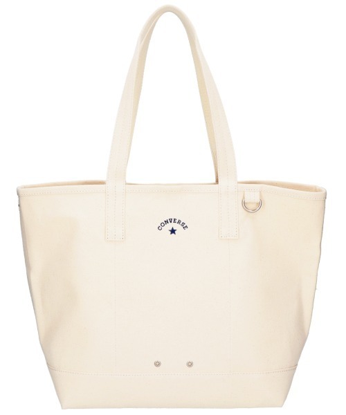 CONVERSE(コンバース)の「【CONVERSE/コンバース】AS CANVAS TOTE BAG M /キャンバスバッグM(トートバッグ・メンズ・カーキ/ブラック/グレー/オフホワイト/ベージュ/ネイビー・FREE)」の1枚目の写真
