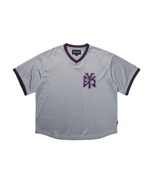 YESEYESEE(イエスアイシー)の「Y.E.S Mesh Baseball Tee(Tシャツ/カットソー・メンズ・グレー/ネイビー・S/M/L/XL)」の2枚目の写真