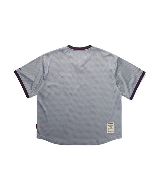 YESEYESEE(イエスアイシー)の「Y.E.S Mesh Baseball Tee(Tシャツ/カットソー・メンズ・グレー/ネイビー・S/M/L/XL)」の3枚目の写真
